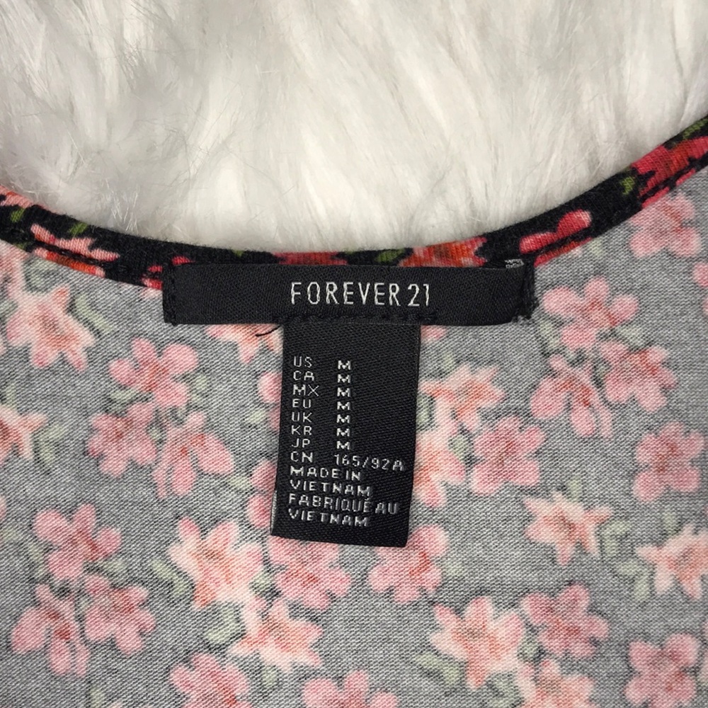 🚫 Sold 🚫Forever 21 Red Floral Sun Dress - Picture 4 of 5